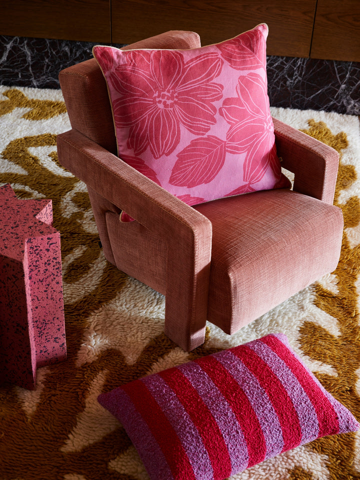 Boucle Stripe Candy Cushion