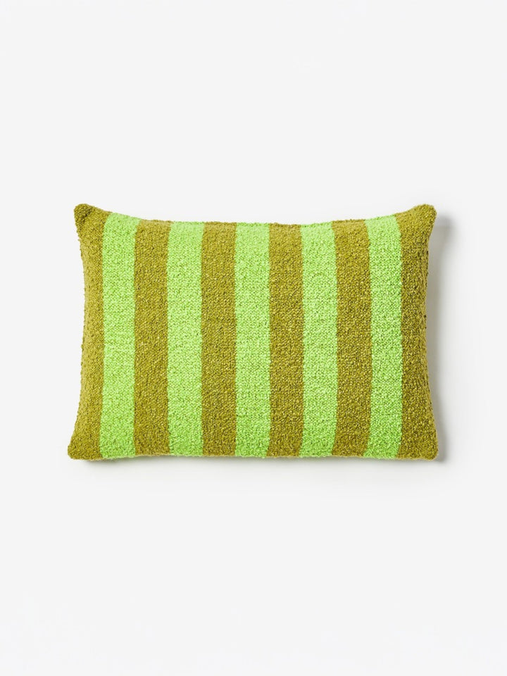 Boucle Stripe Acid Green Cushion