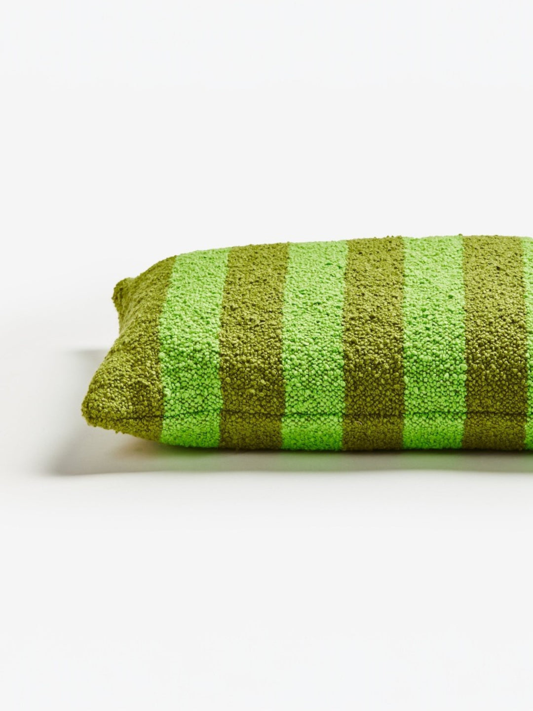 Boucle Stripe Acid Green Cushion