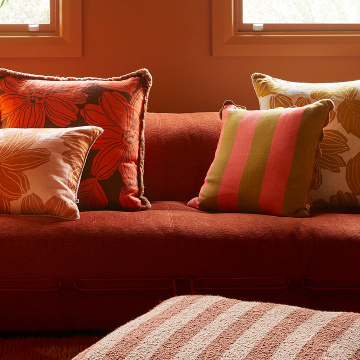 Big Stripe Orange Cushion