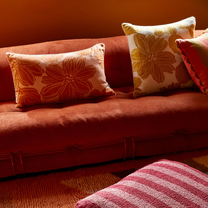 Big Stripe Orange Cushion