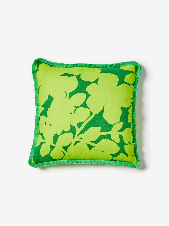 Carmine Lime Cushion