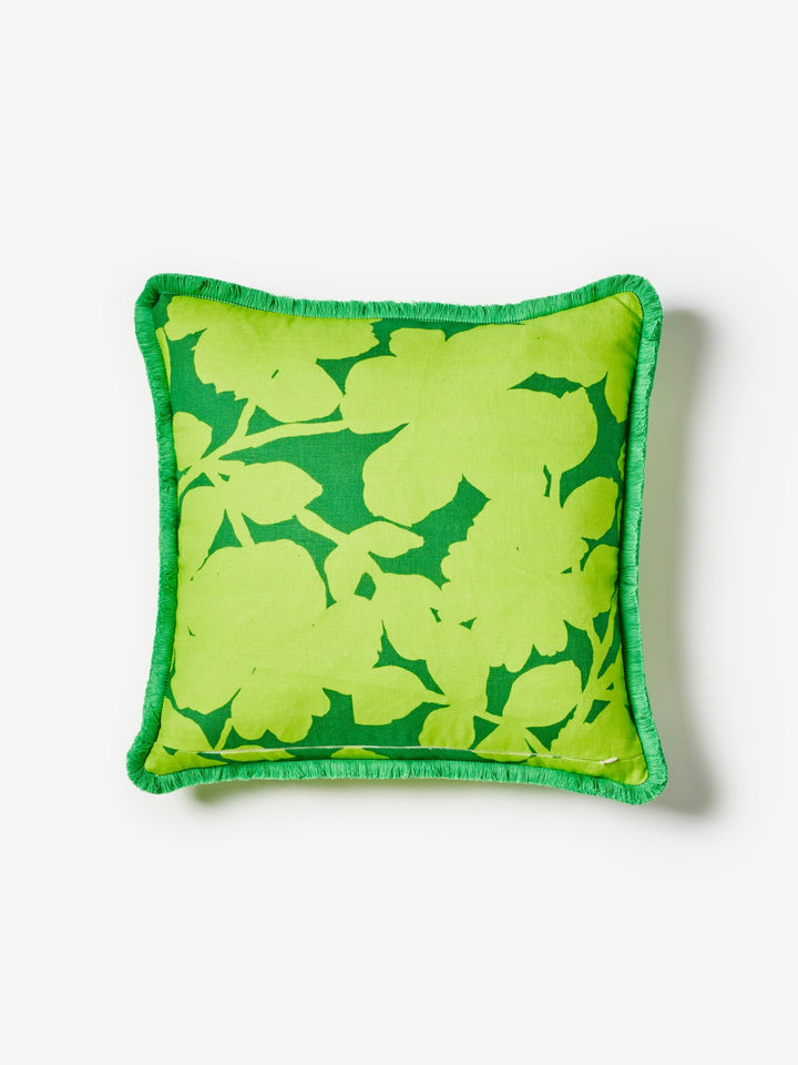 Carmine Lime Cushion