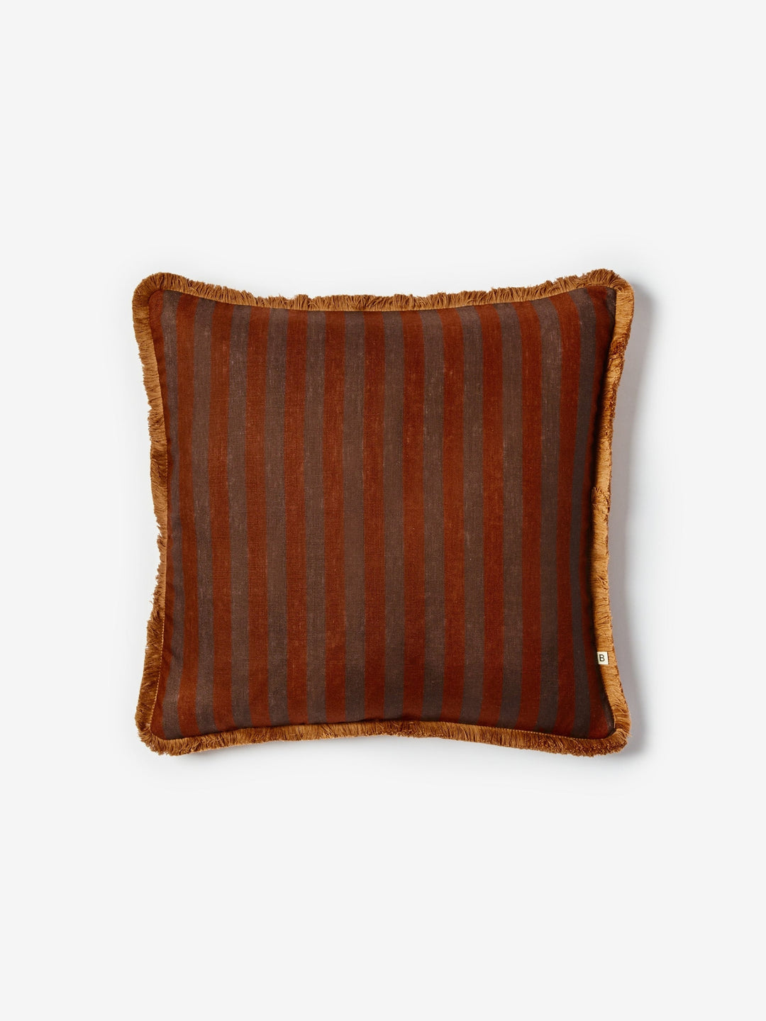 Thin Stripe Chocolate Cushion