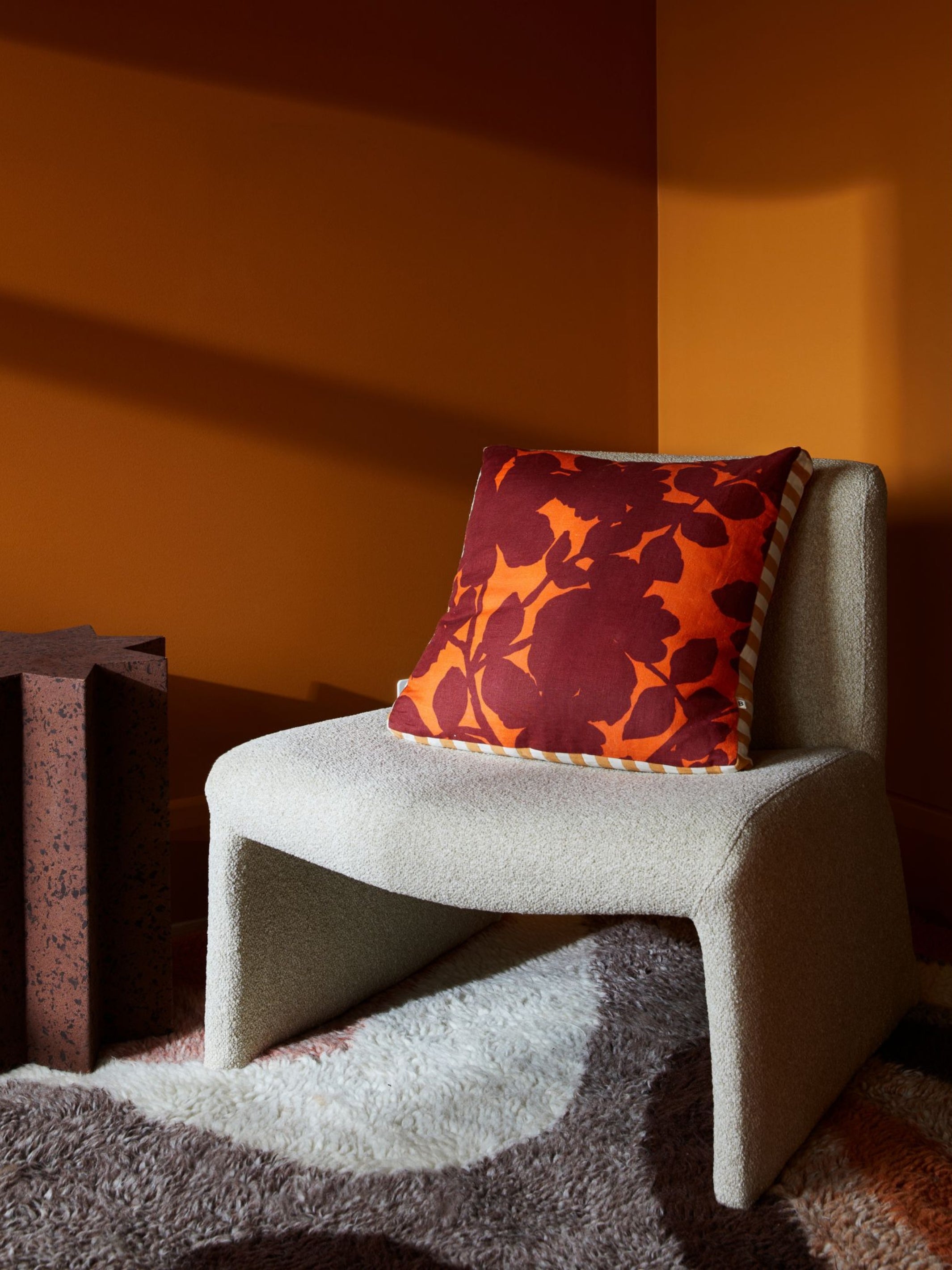 Carmine Rust Cushion - Almost Perfect