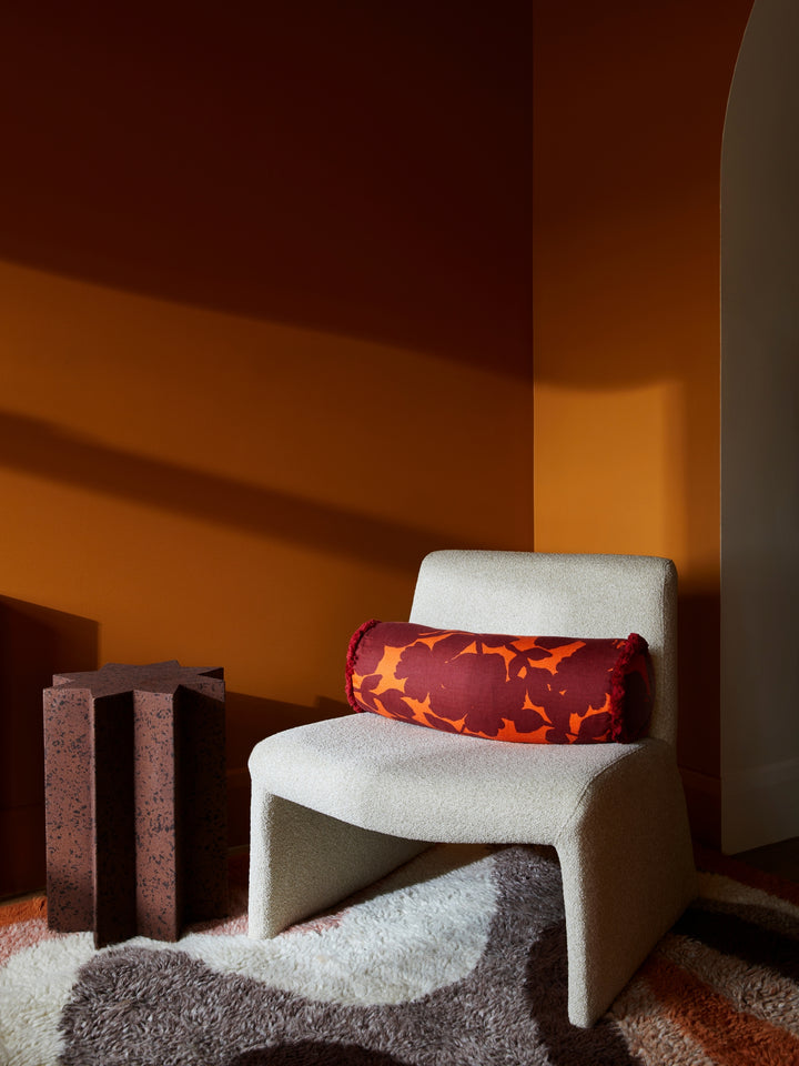Carmine Rust Bolster