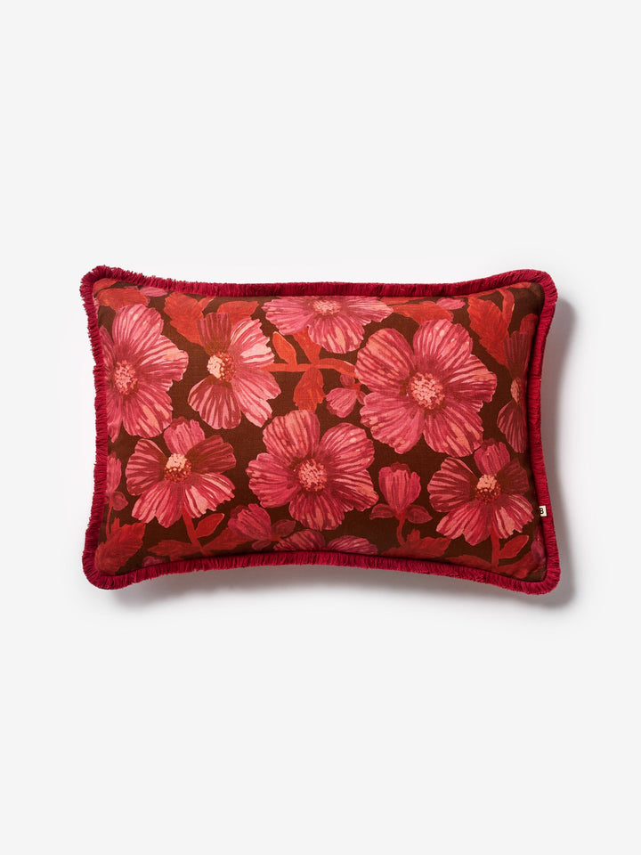 Woodland Dark Cerise Cushion