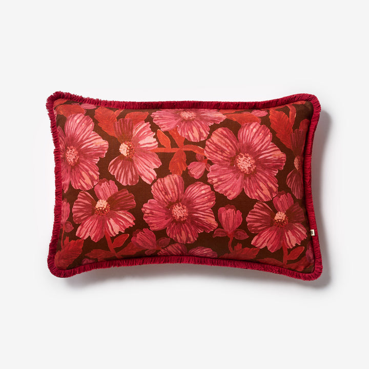 Woodland Dark Cerise Cushion