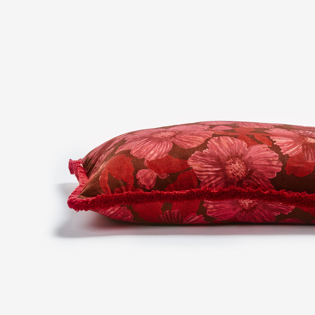 Woodland Dark Cerise Cushion