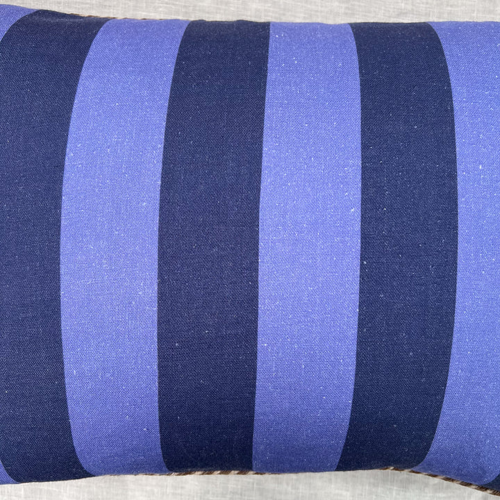 Bold Stripe Navy Cushion - Almost Perfect