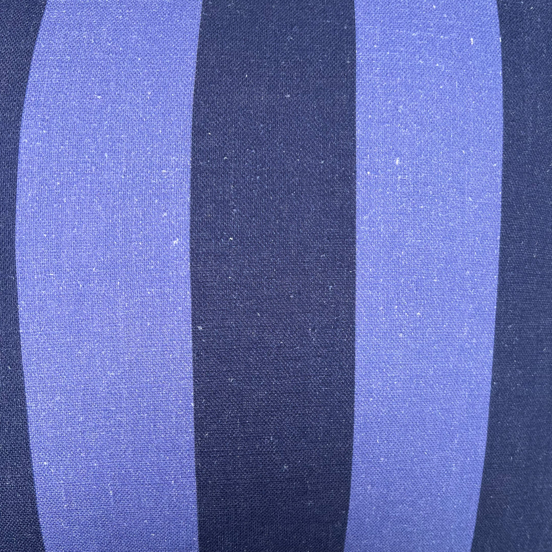 Bold Stripe Navy Cushion - Almost Perfect