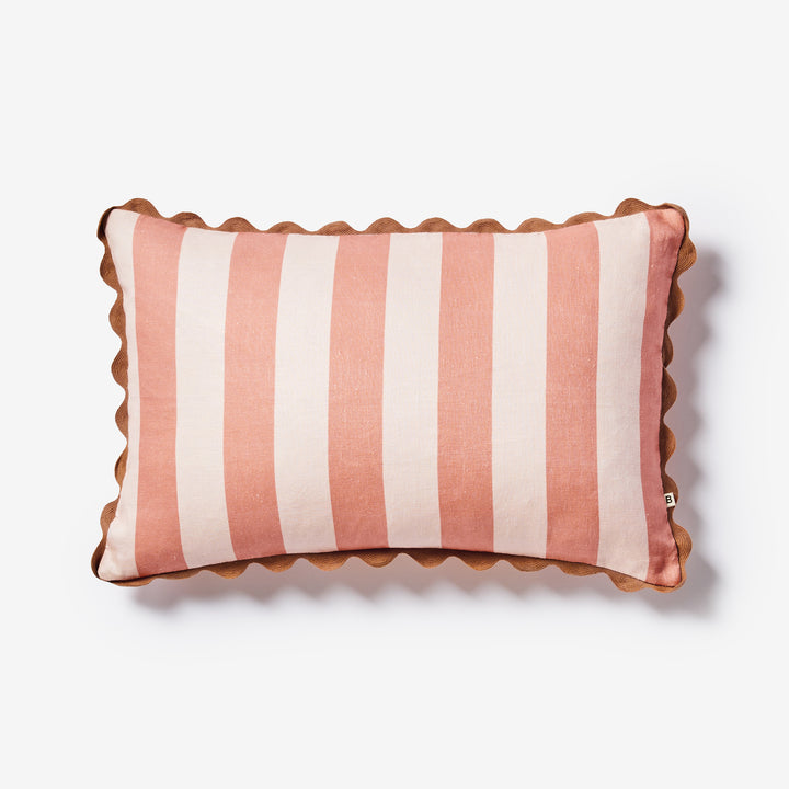 Bold Stripe Clay Cushion