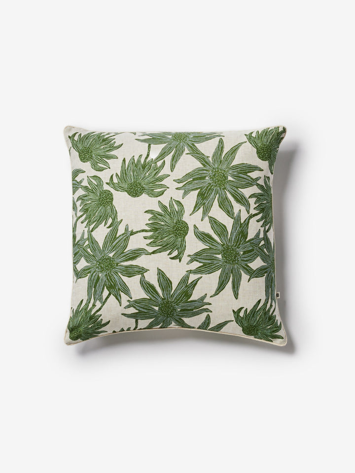 Flannel Flower Khaki Cushion