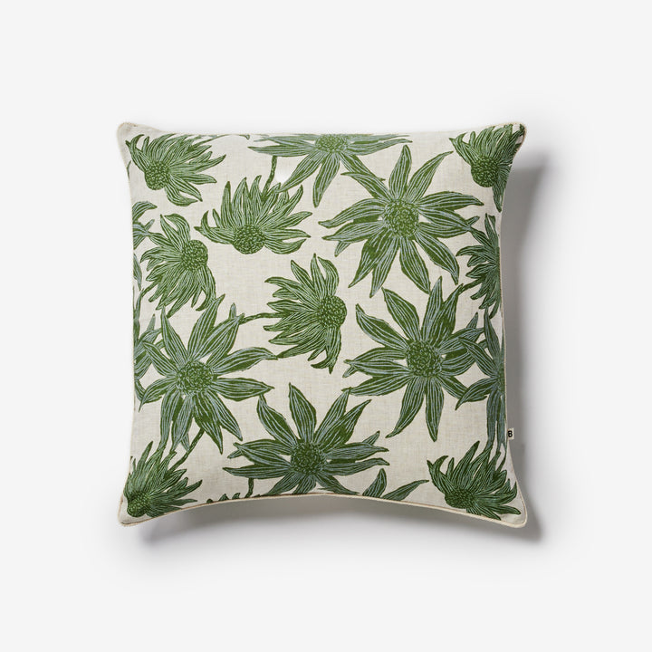 Flannel Flower Khaki Cushion