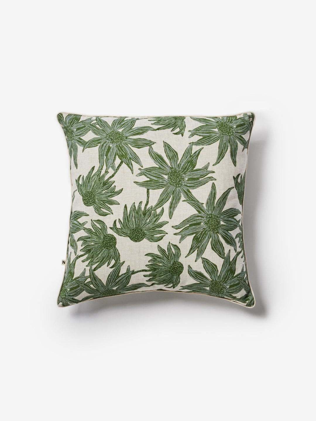 Flannel Flower Khaki Cushion