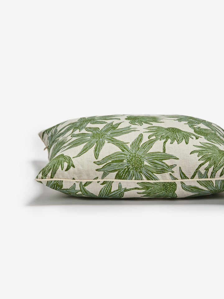 Flannel Flower Khaki Cushion