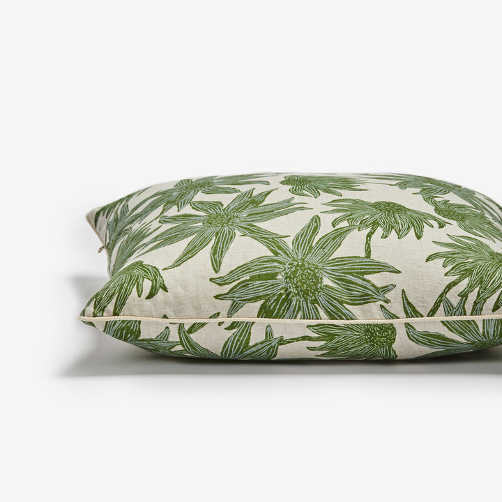 Flannel Flower Khaki Cushion