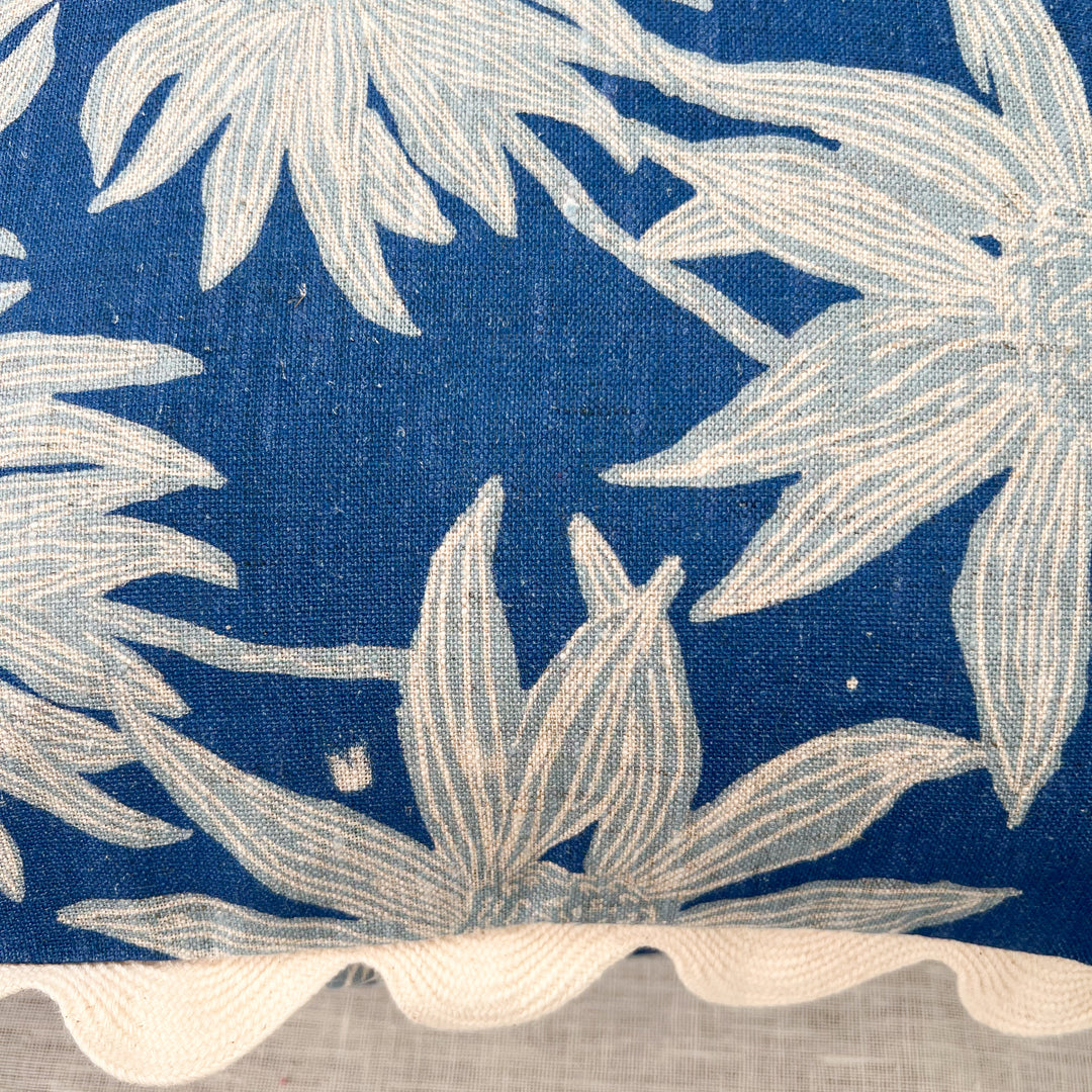 Flannel Flower Blue Cushion - Almost Perfect