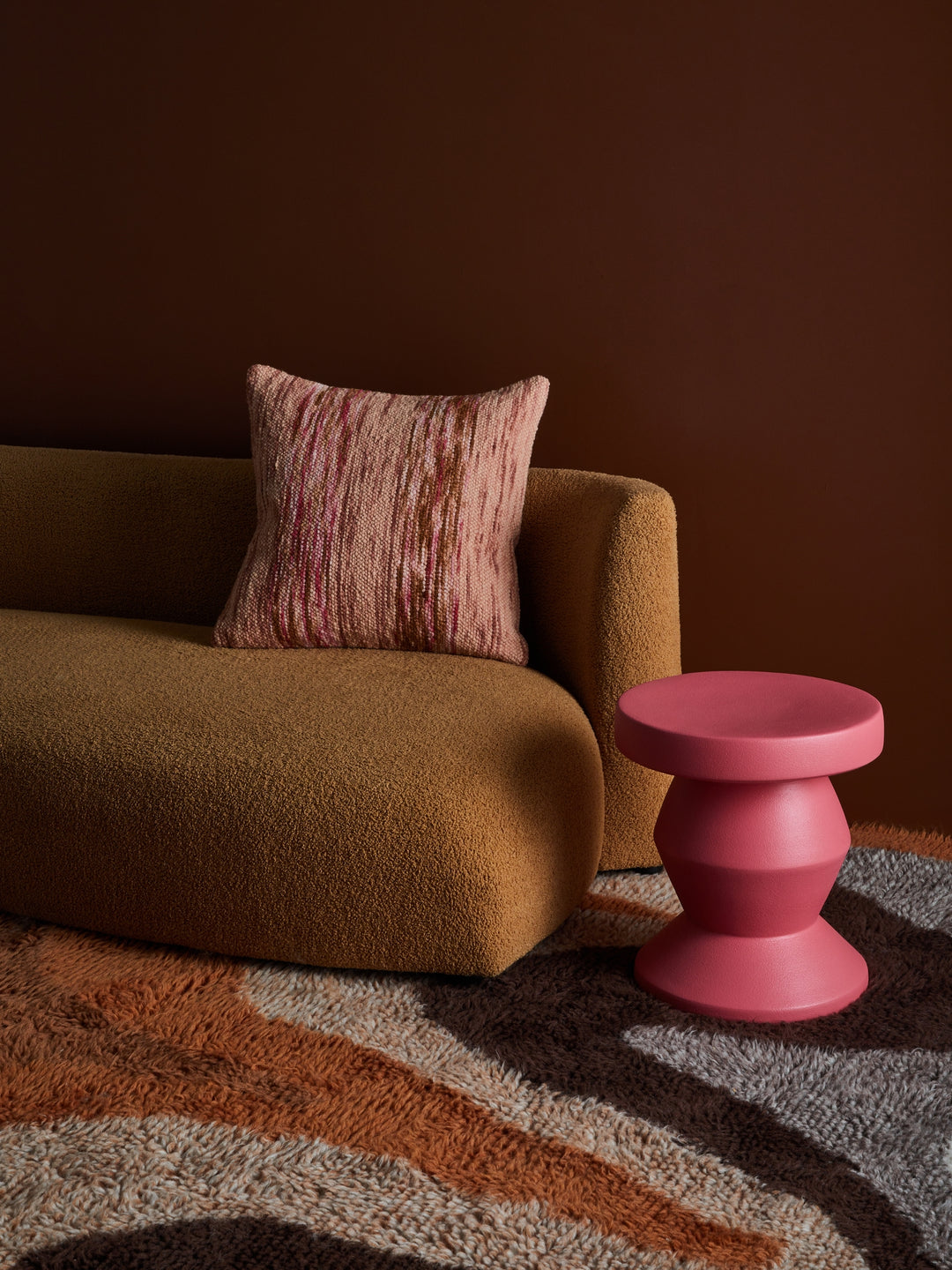 Wool Marle Pink Cushion