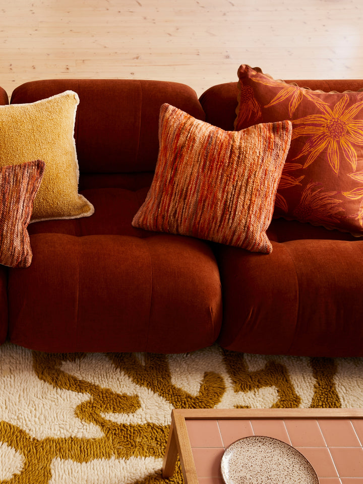 Wool Marle Orange Cushion