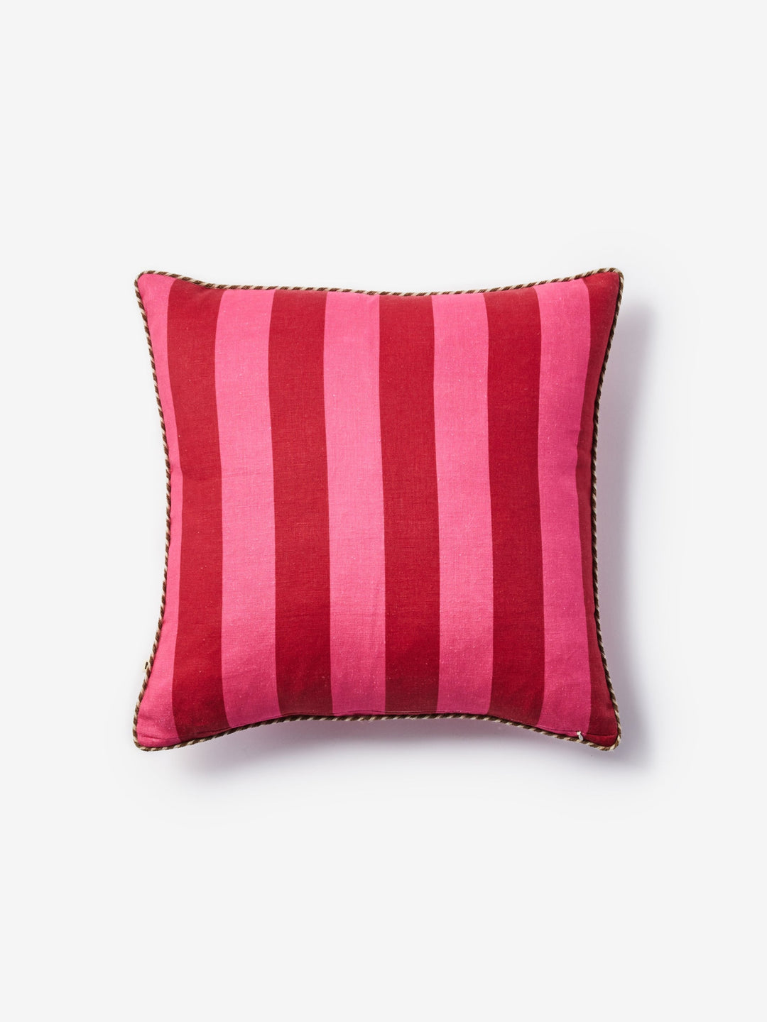 Bold Stripe Raspberry Cushion