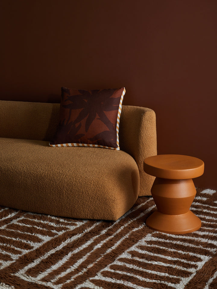 Fleur Chocolate Cushion
