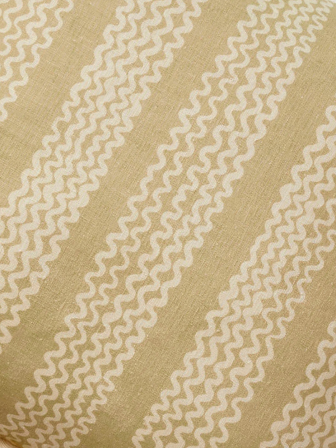 Mini Wave Wheat Linen Cushion