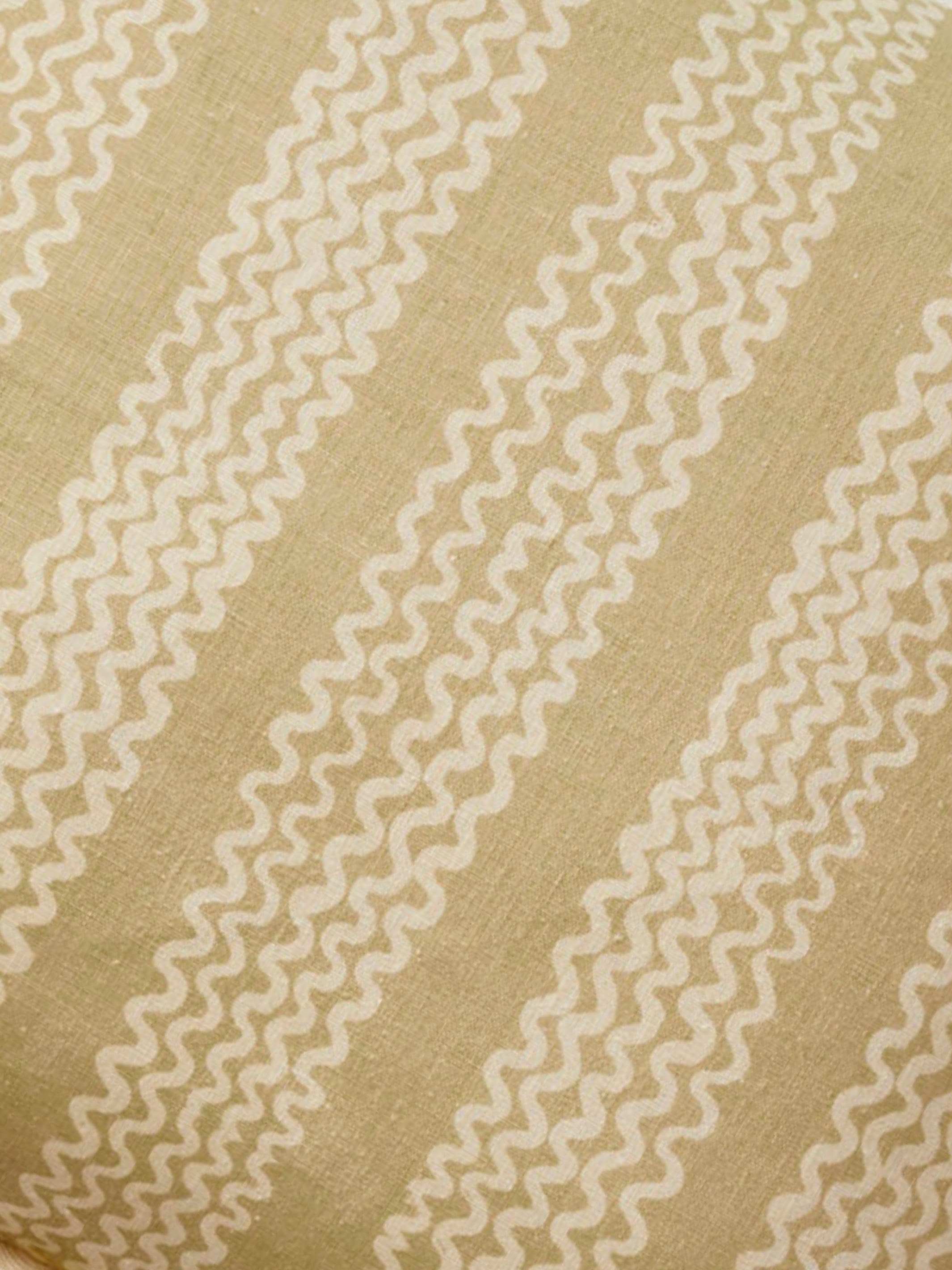 Mini Wave Wheat Linen Cushion - Almost Perfect