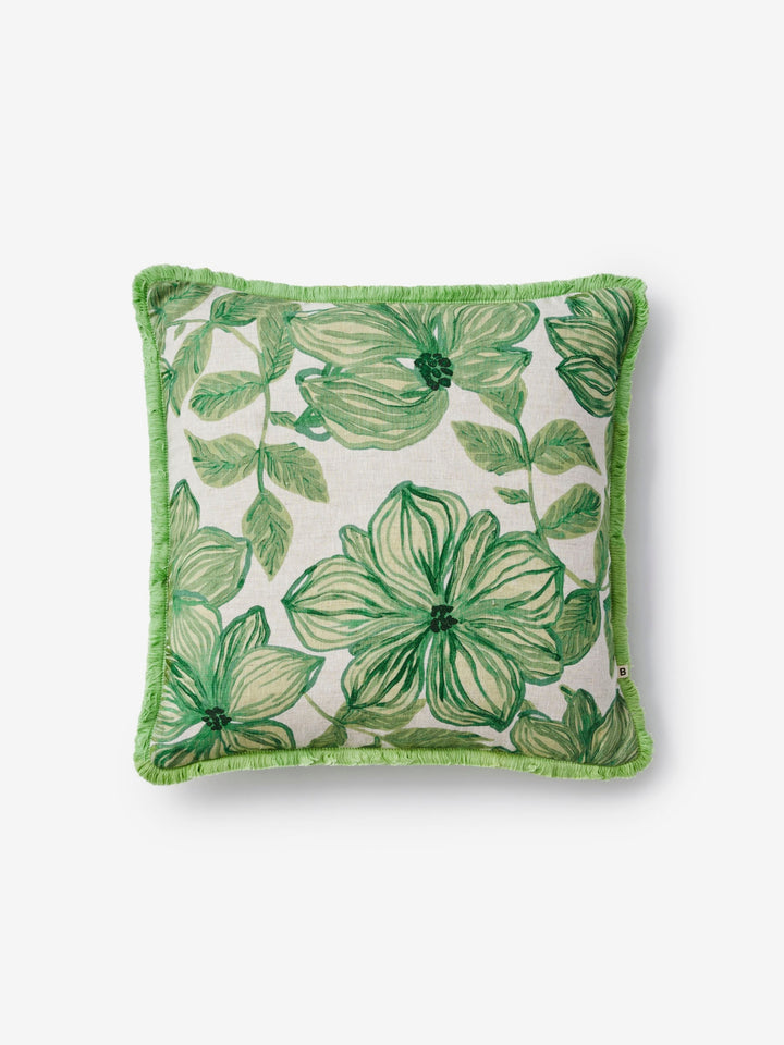 Azalea Sage Linen Cushion