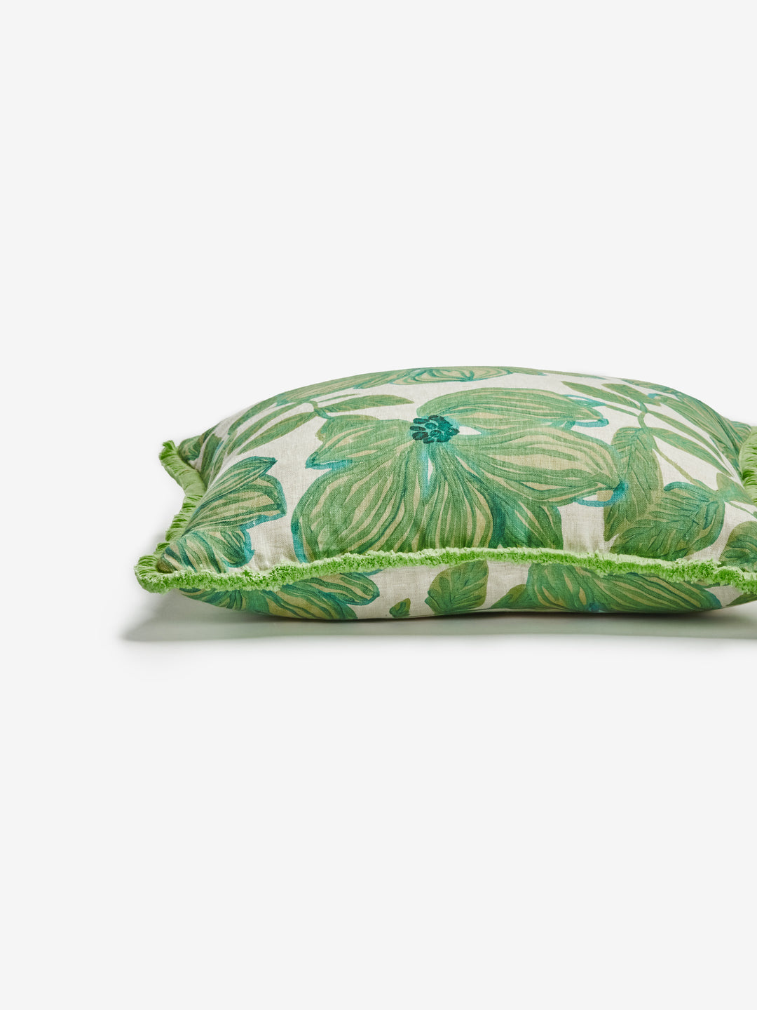 Azalea Sage Linen Cushion