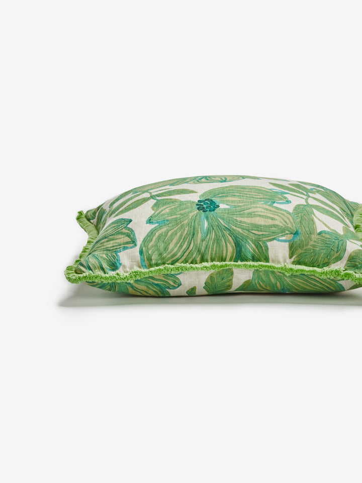 Azalea Sage Linen Cushion