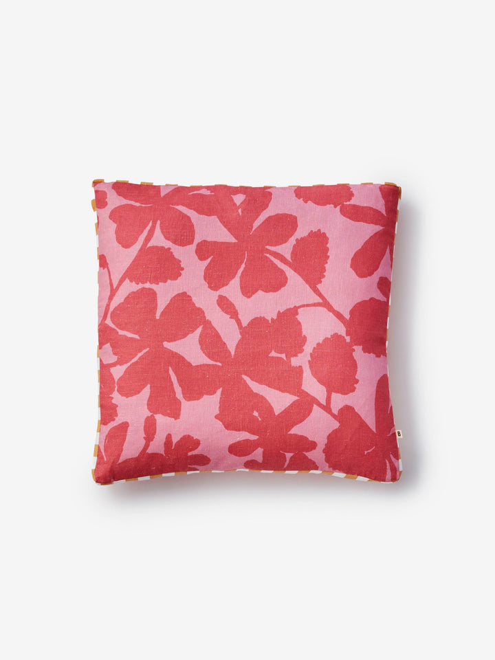 Letta Pink Linen Cushion