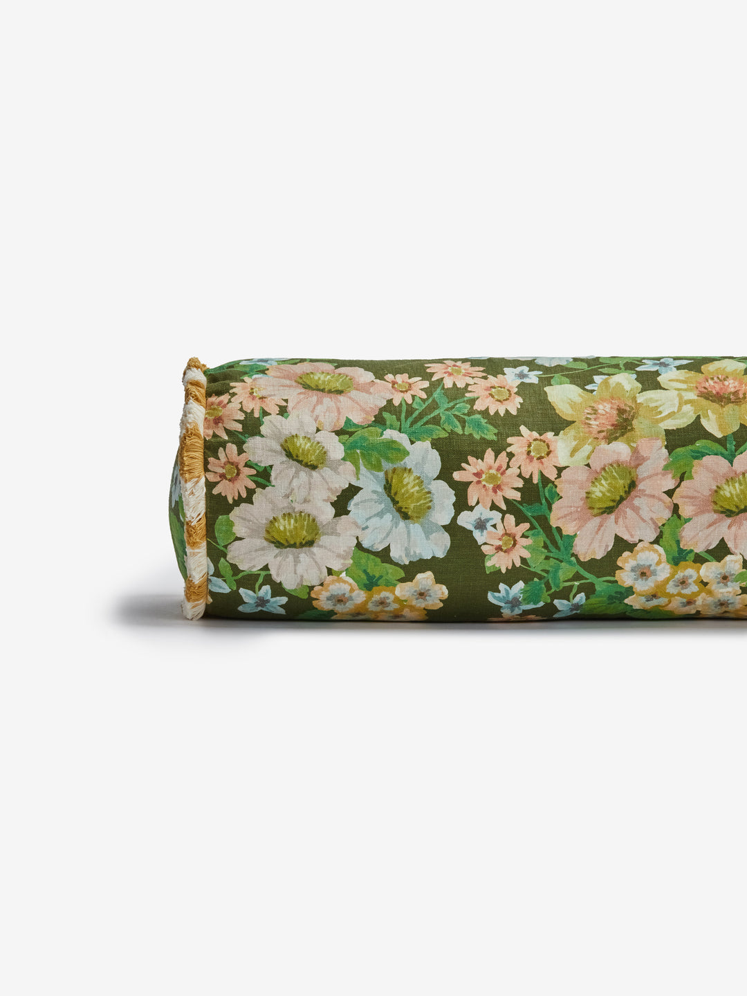 Buttercup Olive Linen Bolster