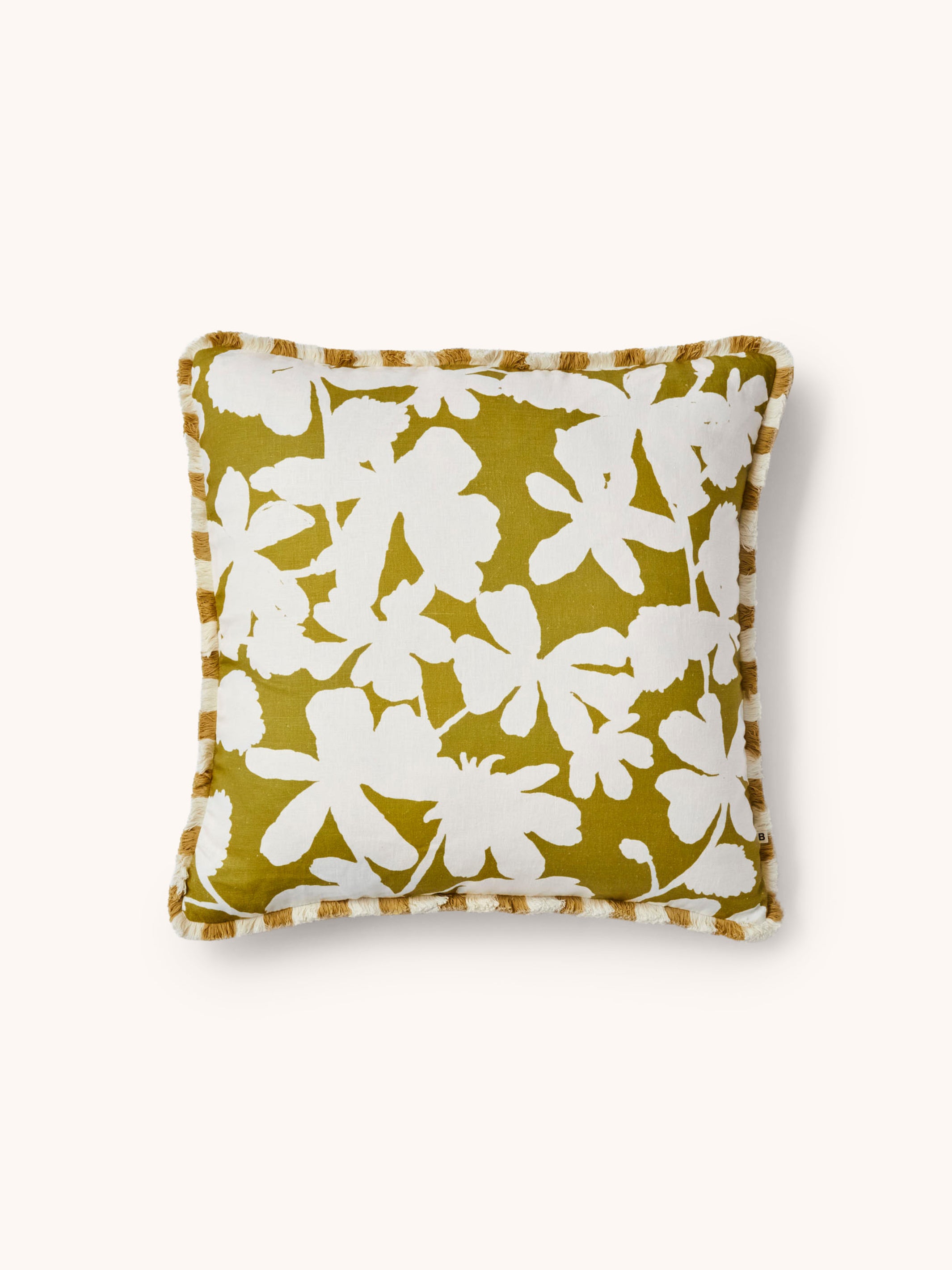 Letta Mustard Linen Cushion