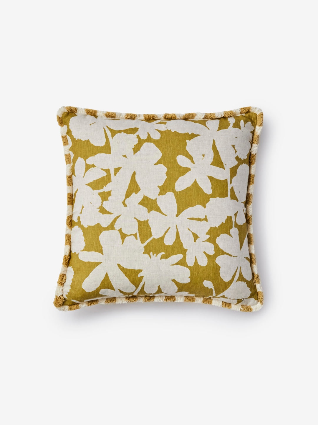 Letta Mustard Linen Cushion