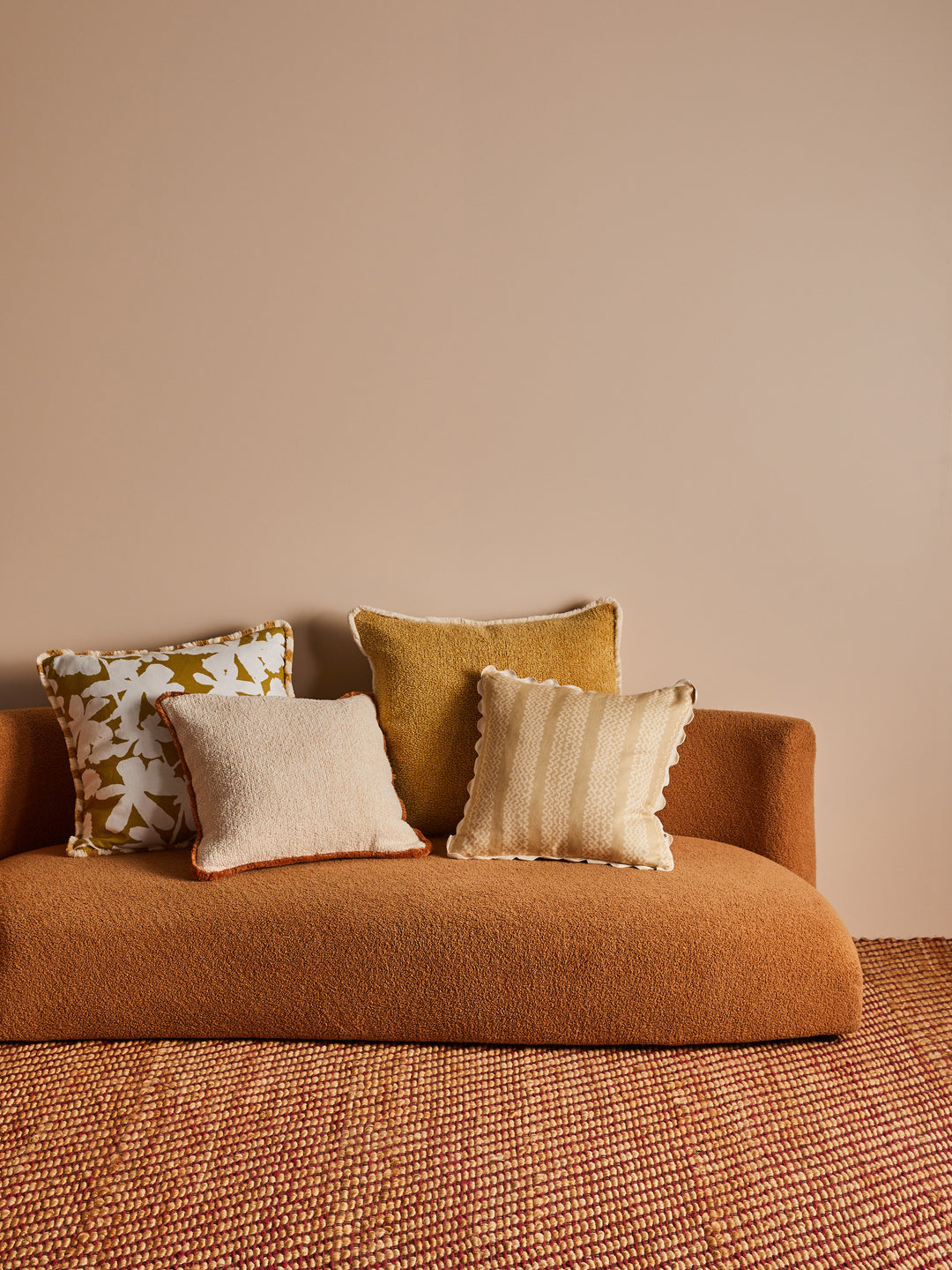 Letta Mustard Linen Cushion
