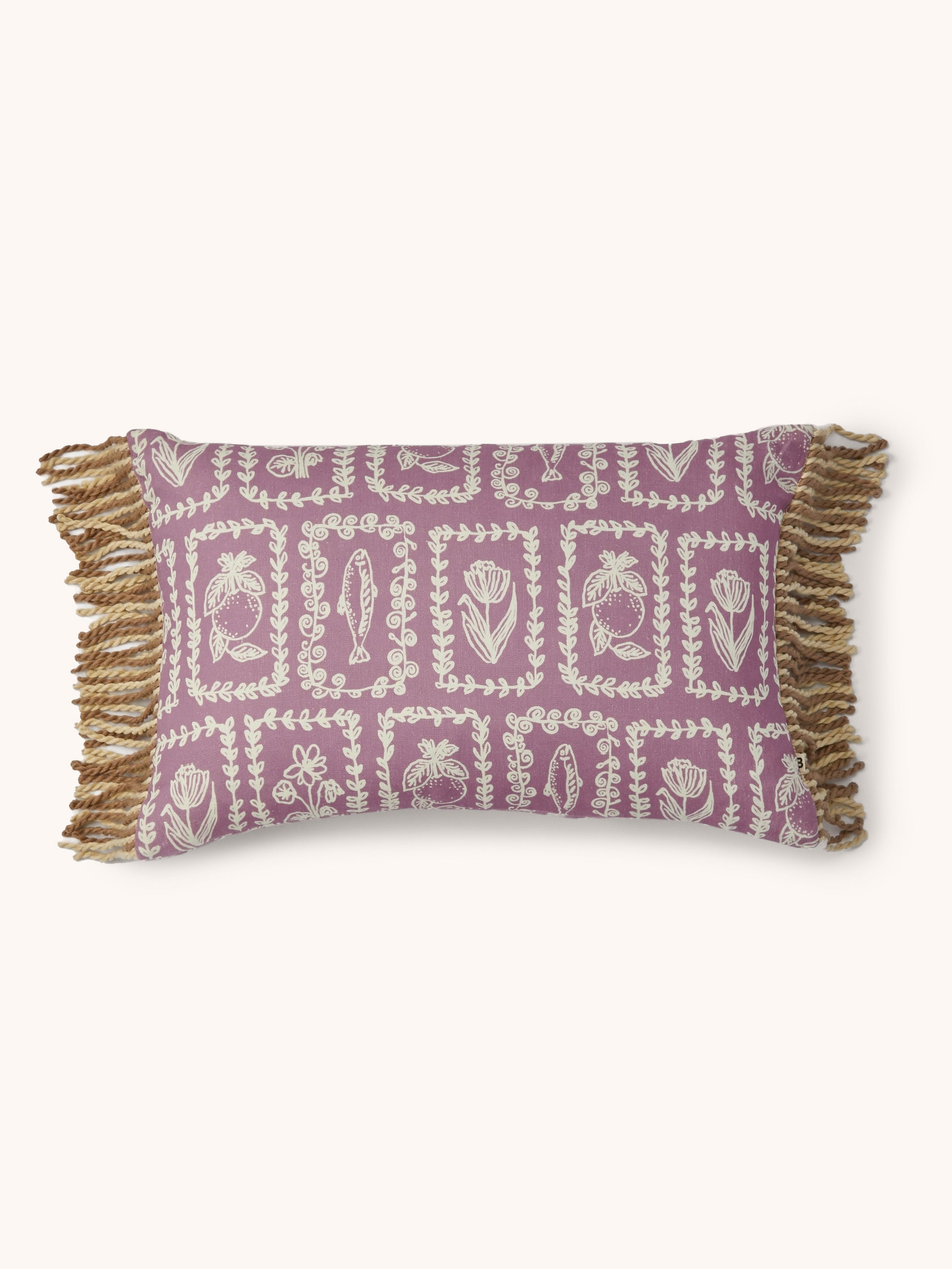 Petra Lilac Linen Cushion