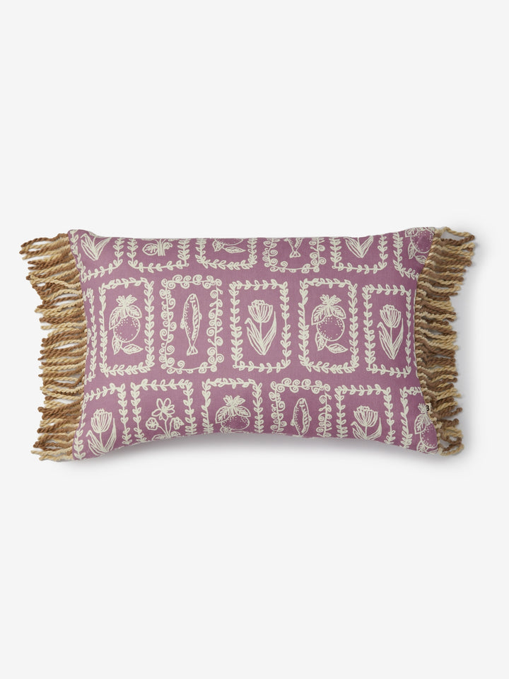Petra Lilac Linen Cushion