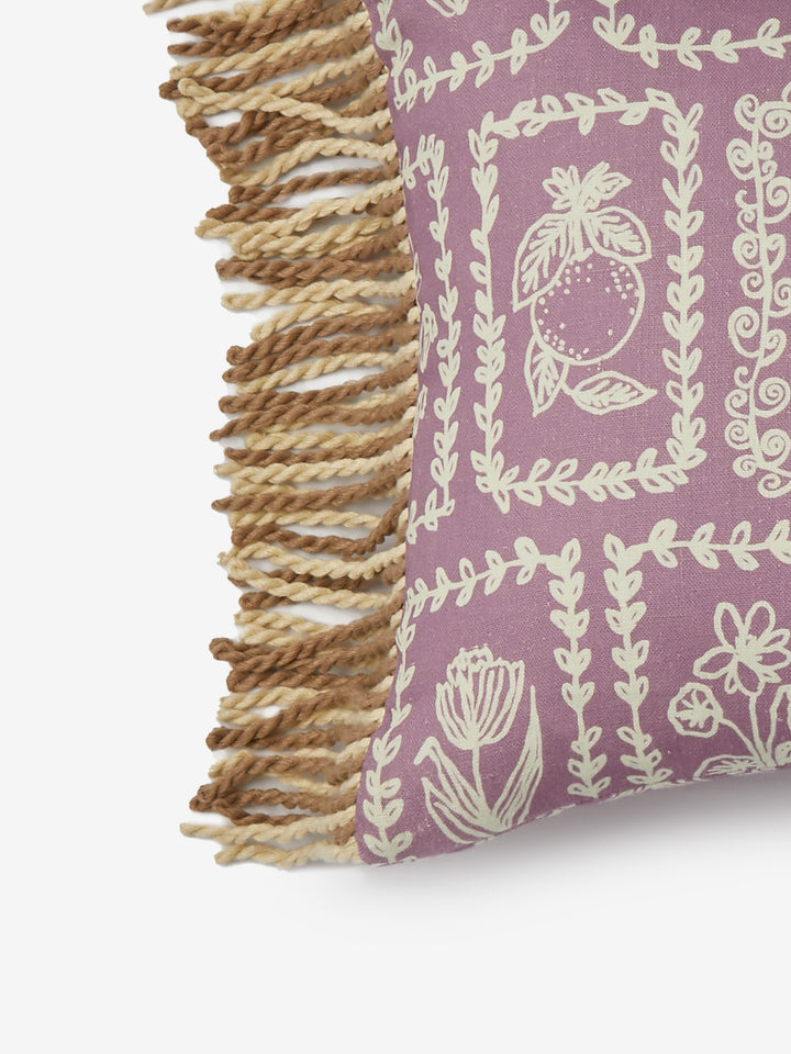 Petra Lilac Linen Cushion