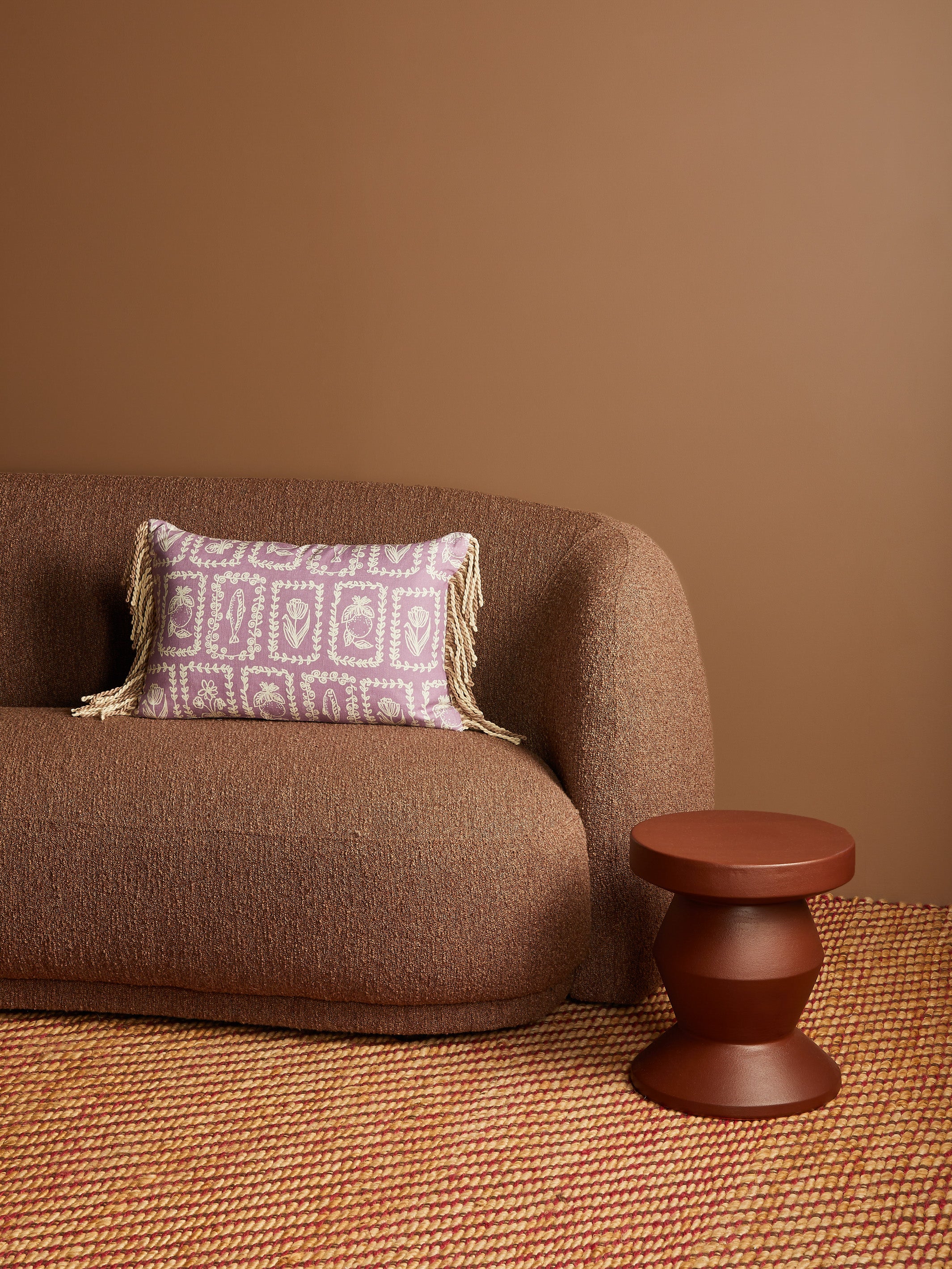 Petra Lilac Linen Cushion
