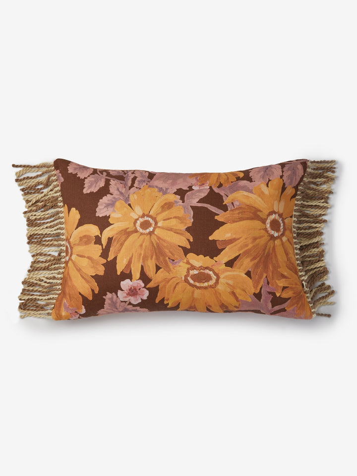 Marigold Amber Linen Cushion