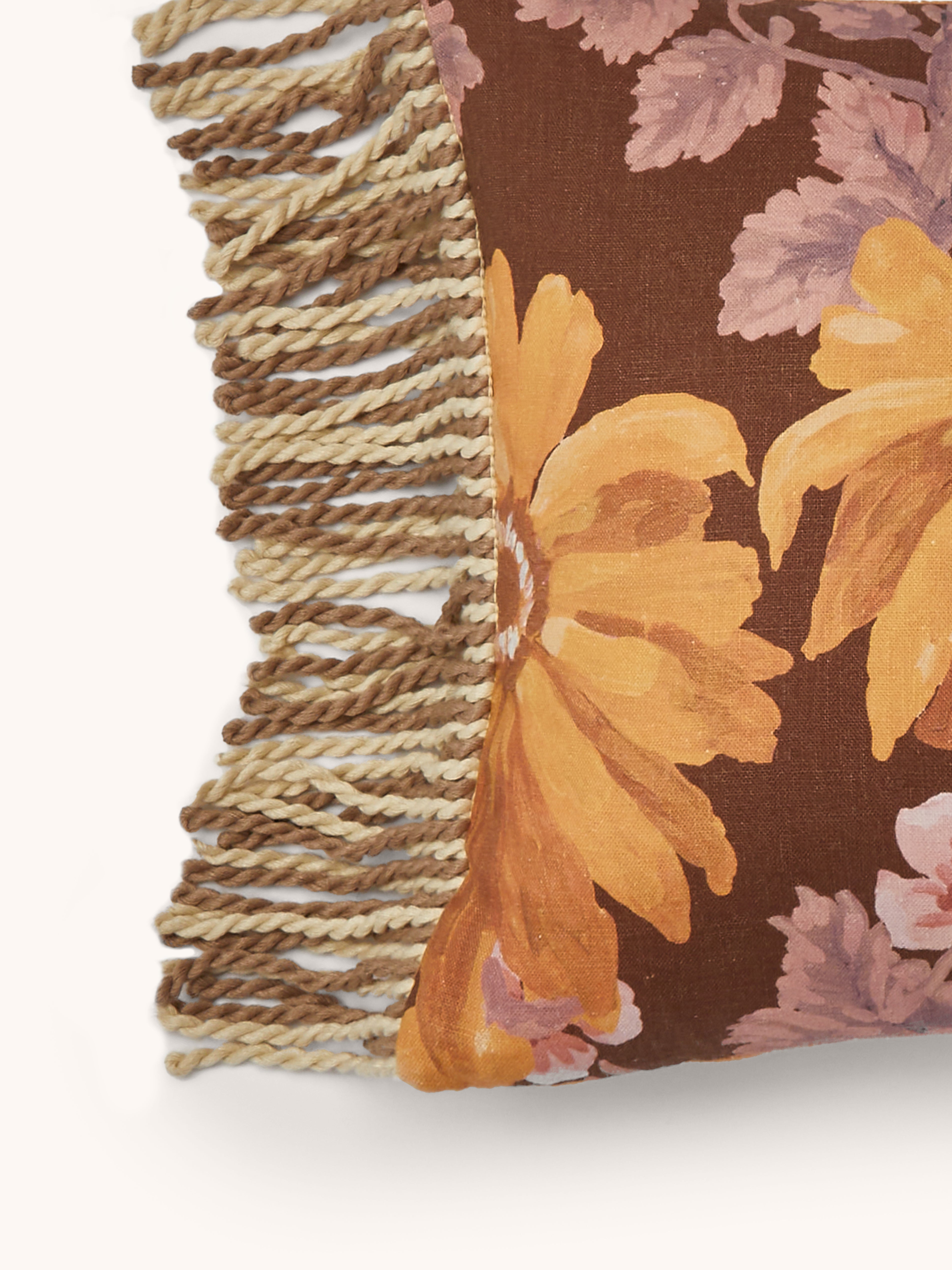 Marigold Amber Linen Cushion