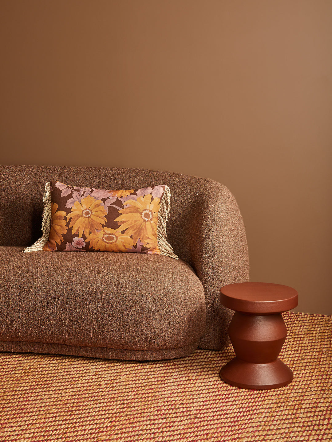 Marigold Amber Linen Cushion