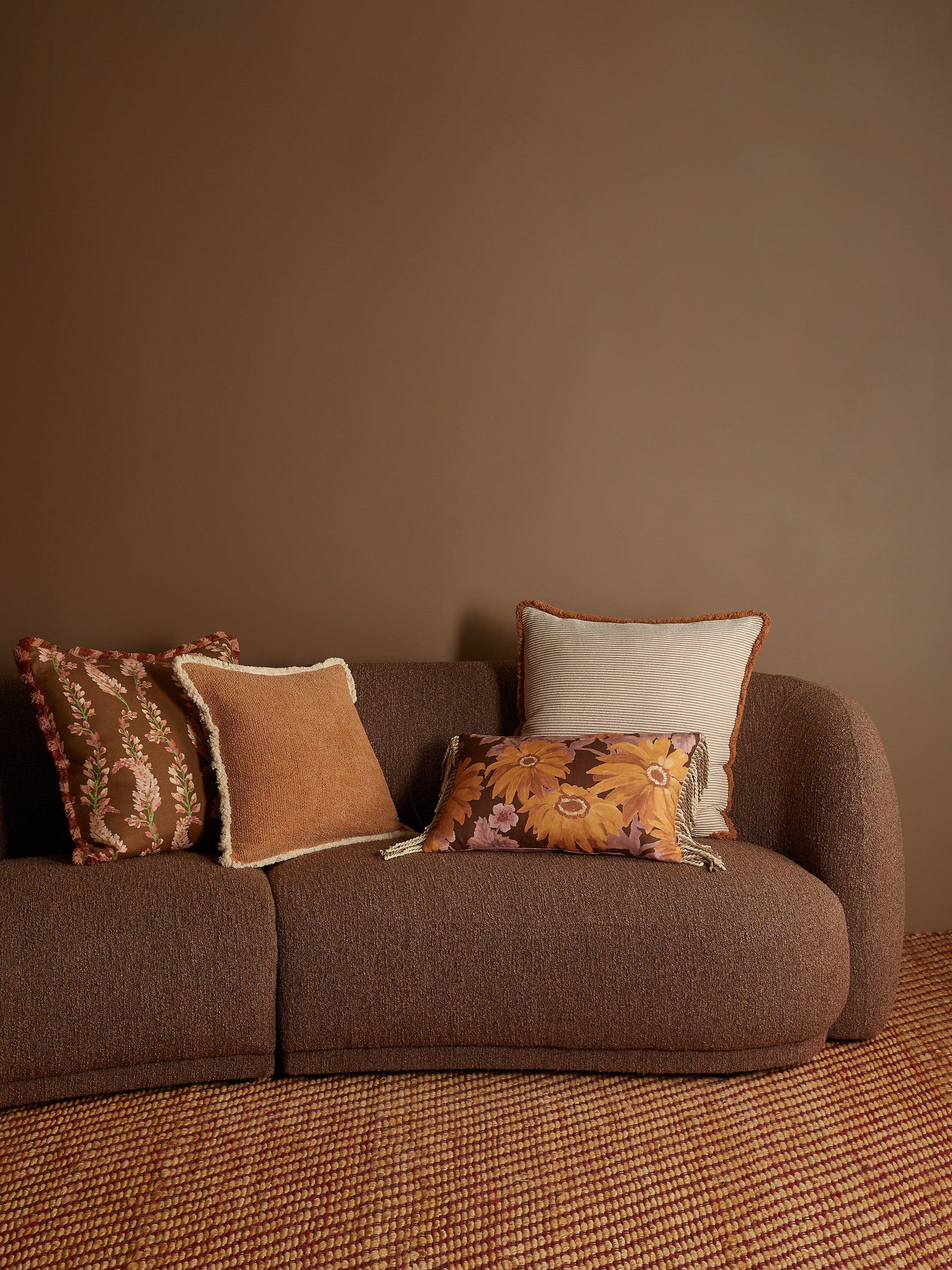 Marigold Amber Linen Cushion