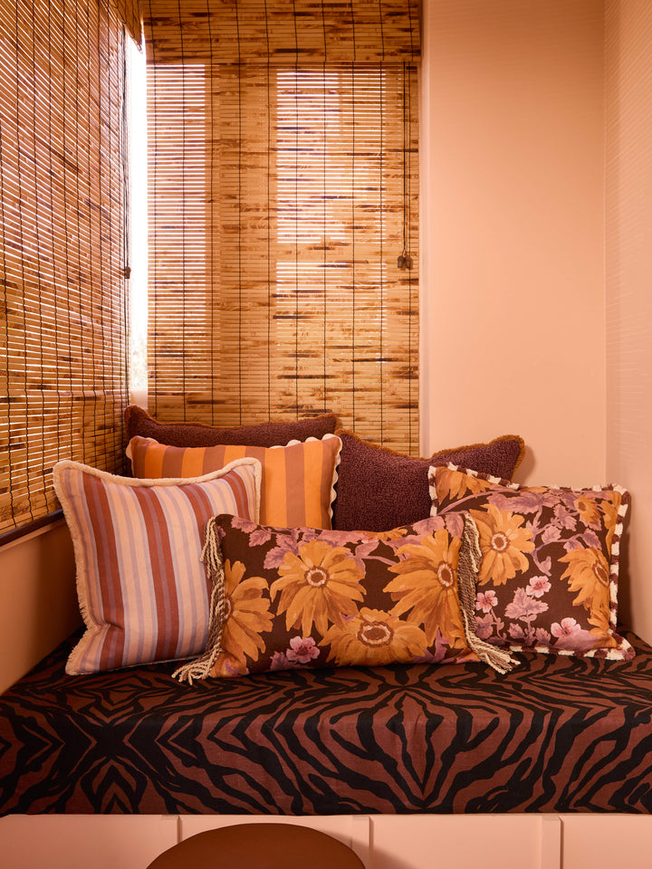 Marigold Amber Linen Cushion