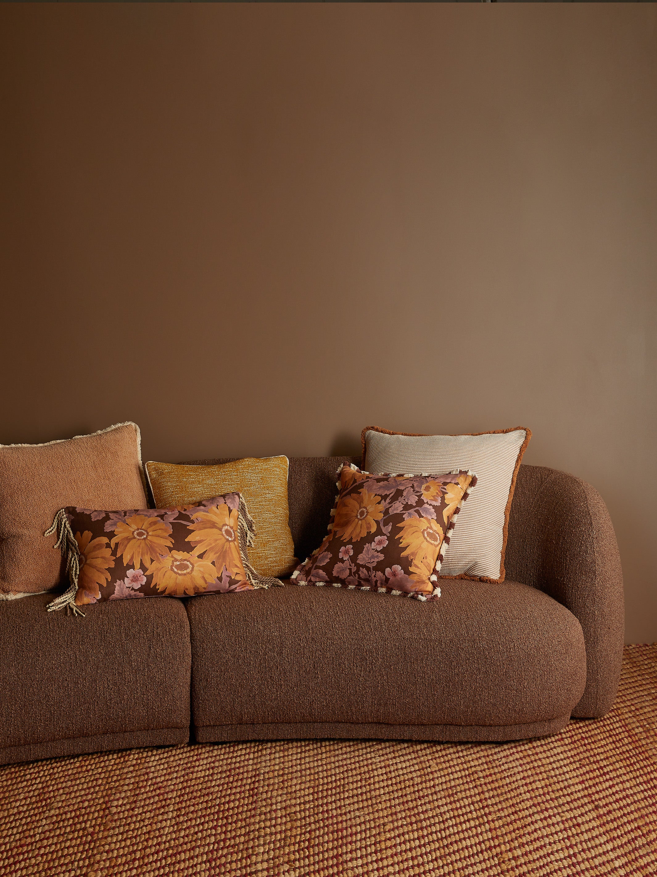 Marigold Amber Linen Cushion