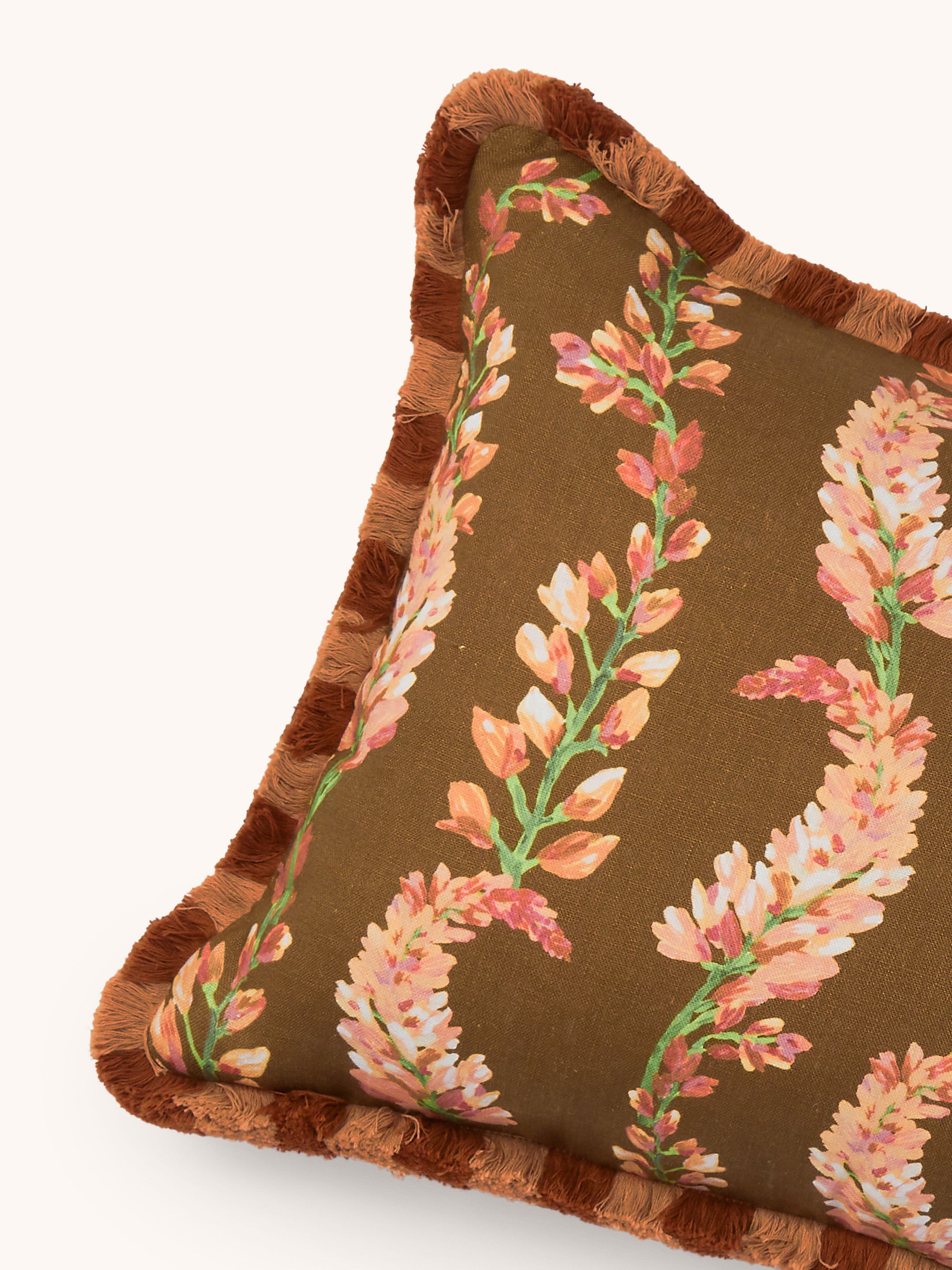 Penny Brown Linen Cushion
