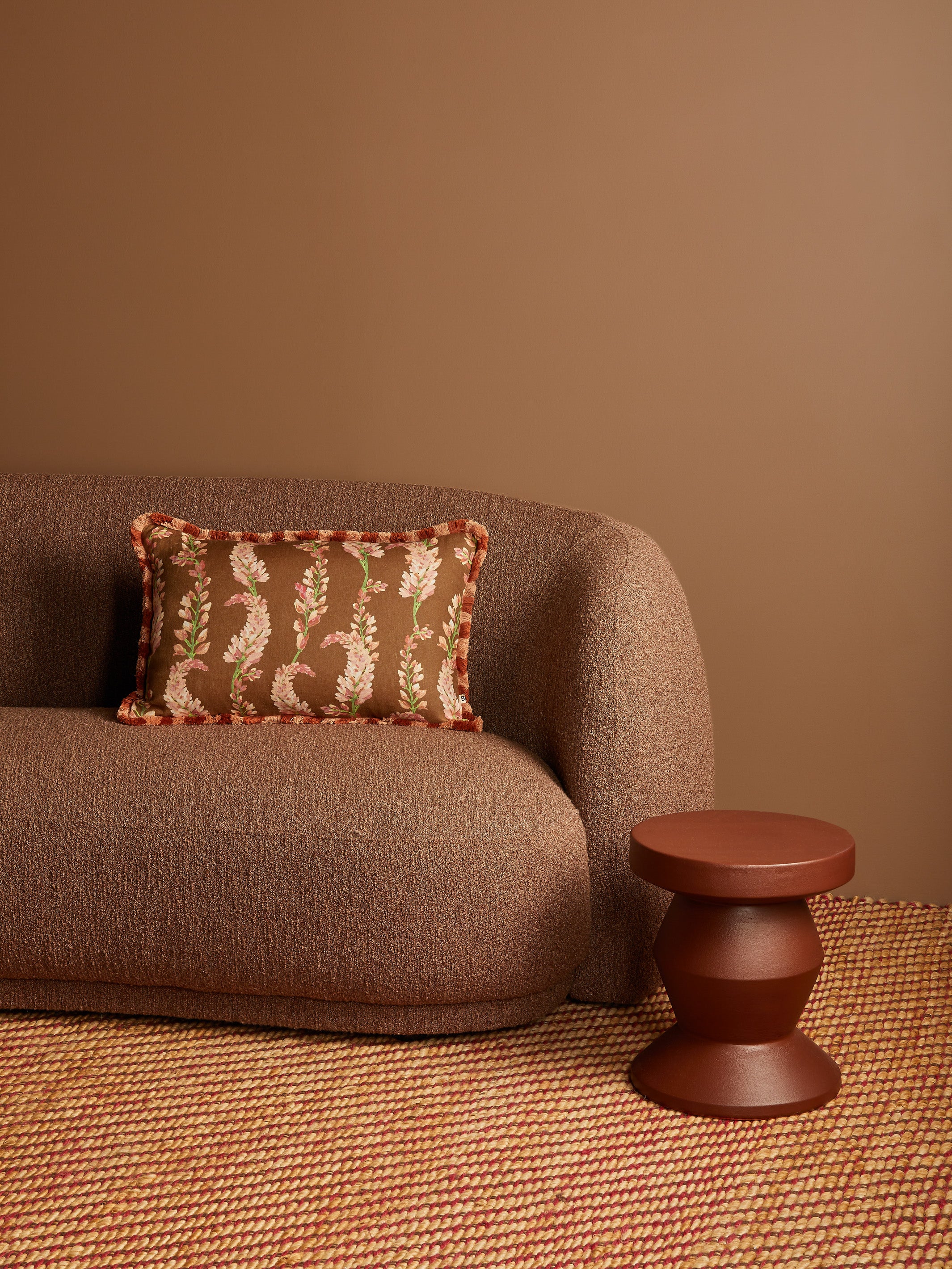 Penny Brown Linen Cushion