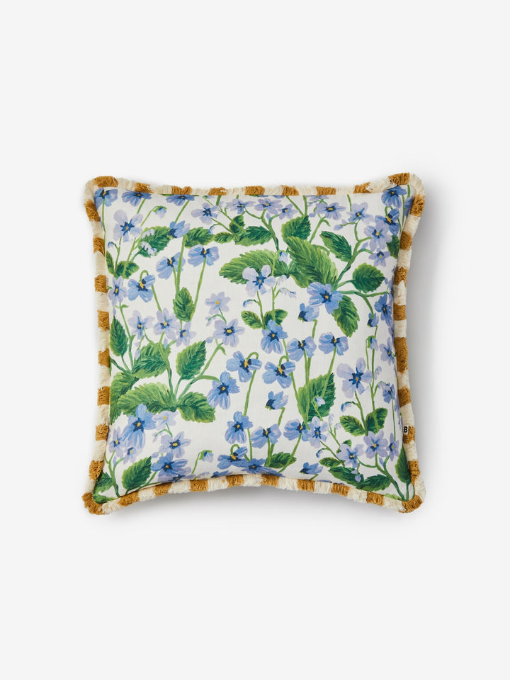 Lilas Blue Linen Cushion