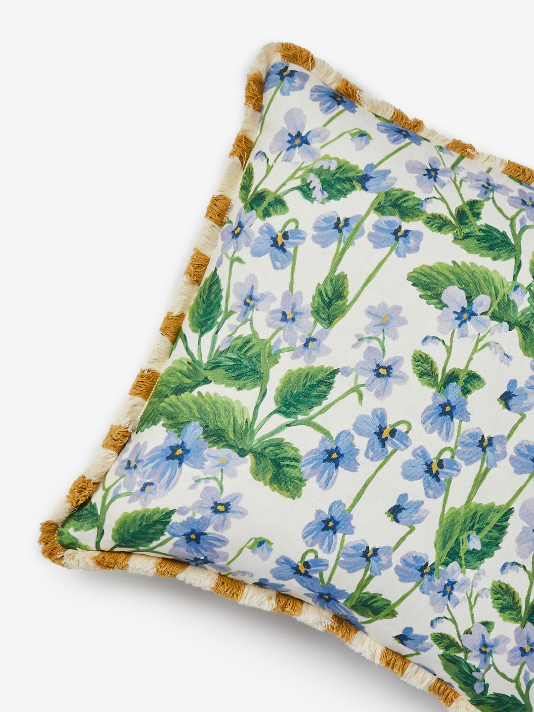 Lilas Blue Linen Cushion